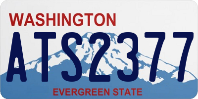 WA license plate ATS2377