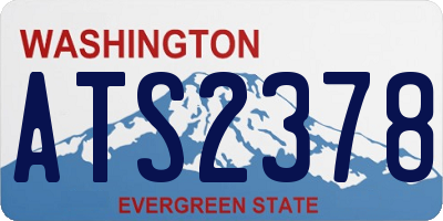 WA license plate ATS2378