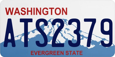 WA license plate ATS2379