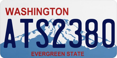 WA license plate ATS2380