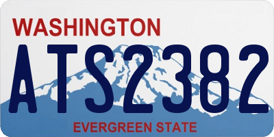 WA license plate ATS2382