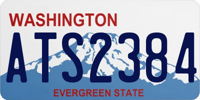 WA license plate ATS2384