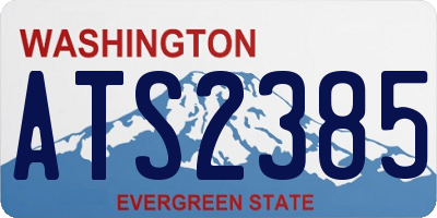 WA license plate ATS2385