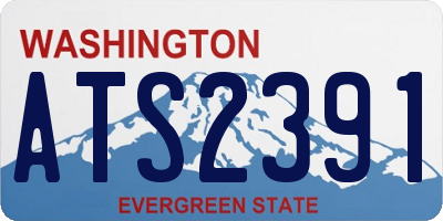 WA license plate ATS2391
