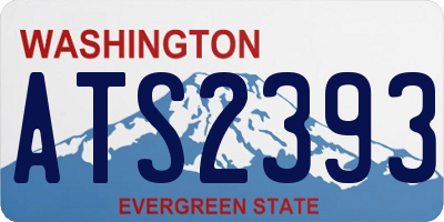 WA license plate ATS2393
