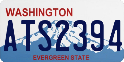 WA license plate ATS2394