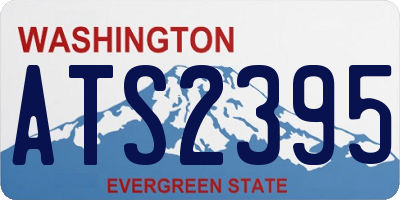 WA license plate ATS2395