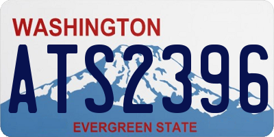 WA license plate ATS2396