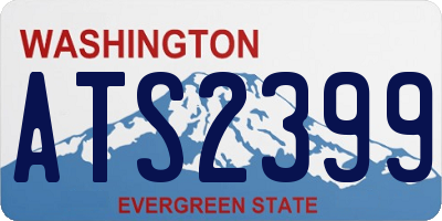 WA license plate ATS2399