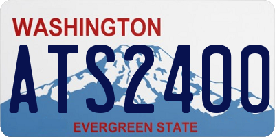 WA license plate ATS2400