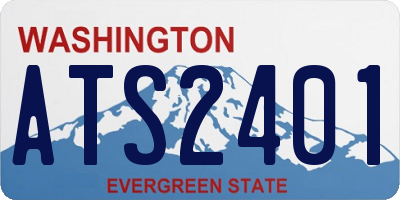 WA license plate ATS2401