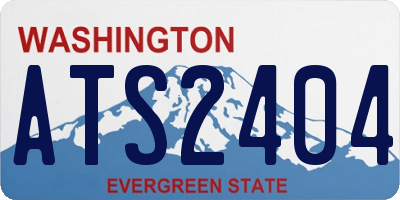 WA license plate ATS2404
