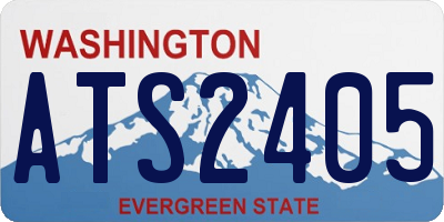 WA license plate ATS2405