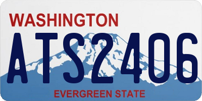 WA license plate ATS2406