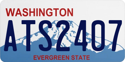 WA license plate ATS2407