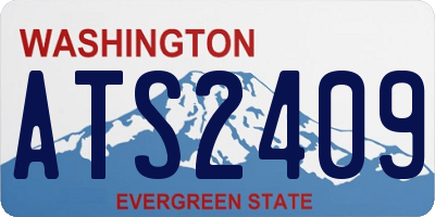 WA license plate ATS2409