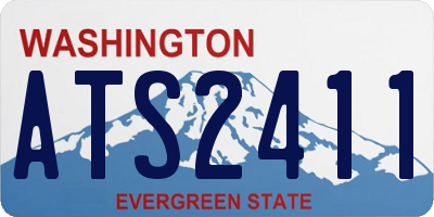 WA license plate ATS2411
