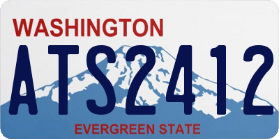 WA license plate ATS2412
