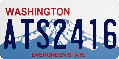 WA license plate ATS2416