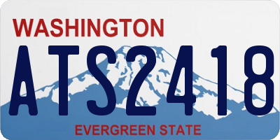 WA license plate ATS2418