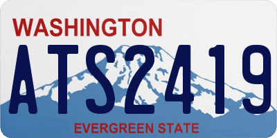 WA license plate ATS2419