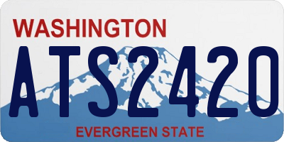 WA license plate ATS2420