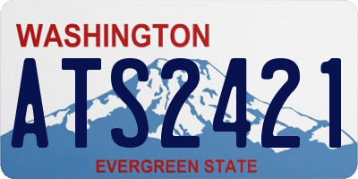 WA license plate ATS2421