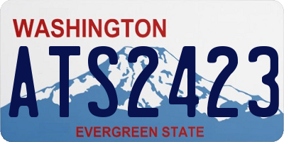 WA license plate ATS2423