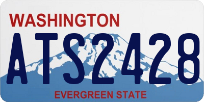 WA license plate ATS2428