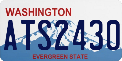 WA license plate ATS2430