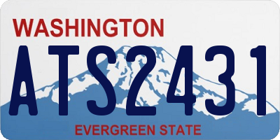 WA license plate ATS2431
