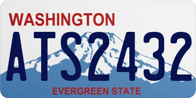 WA license plate ATS2432