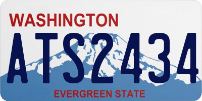 WA license plate ATS2434