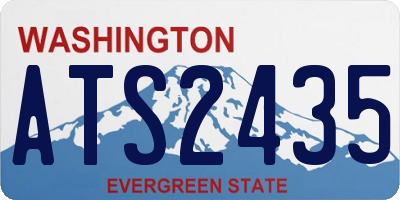WA license plate ATS2435