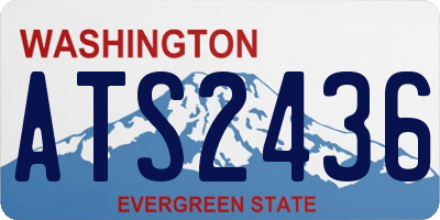 WA license plate ATS2436