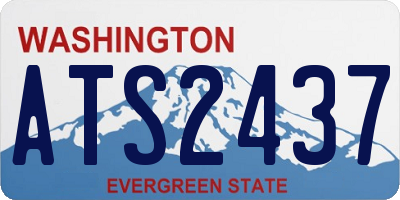 WA license plate ATS2437