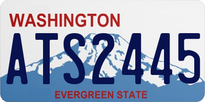 WA license plate ATS2445