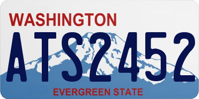 WA license plate ATS2452