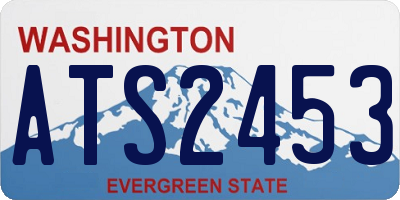 WA license plate ATS2453