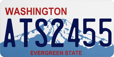 WA license plate ATS2455