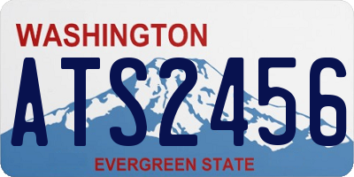 WA license plate ATS2456