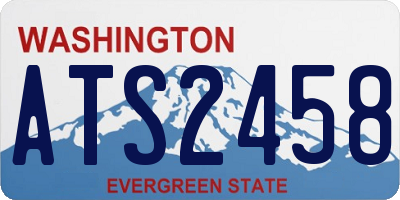 WA license plate ATS2458