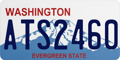 WA license plate ATS2460