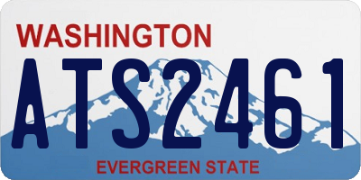 WA license plate ATS2461