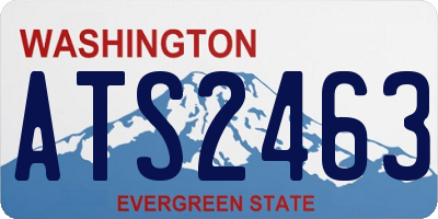 WA license plate ATS2463