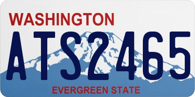 WA license plate ATS2465