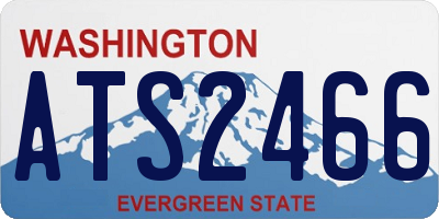 WA license plate ATS2466