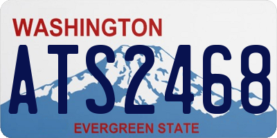 WA license plate ATS2468