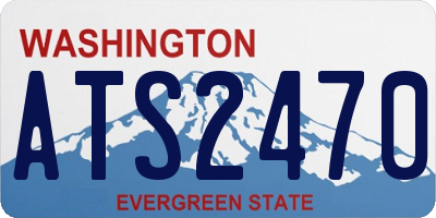 WA license plate ATS2470
