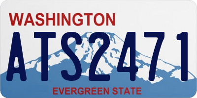 WA license plate ATS2471